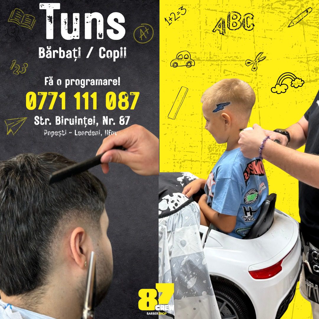 tunsori copii Popești – 87Crew